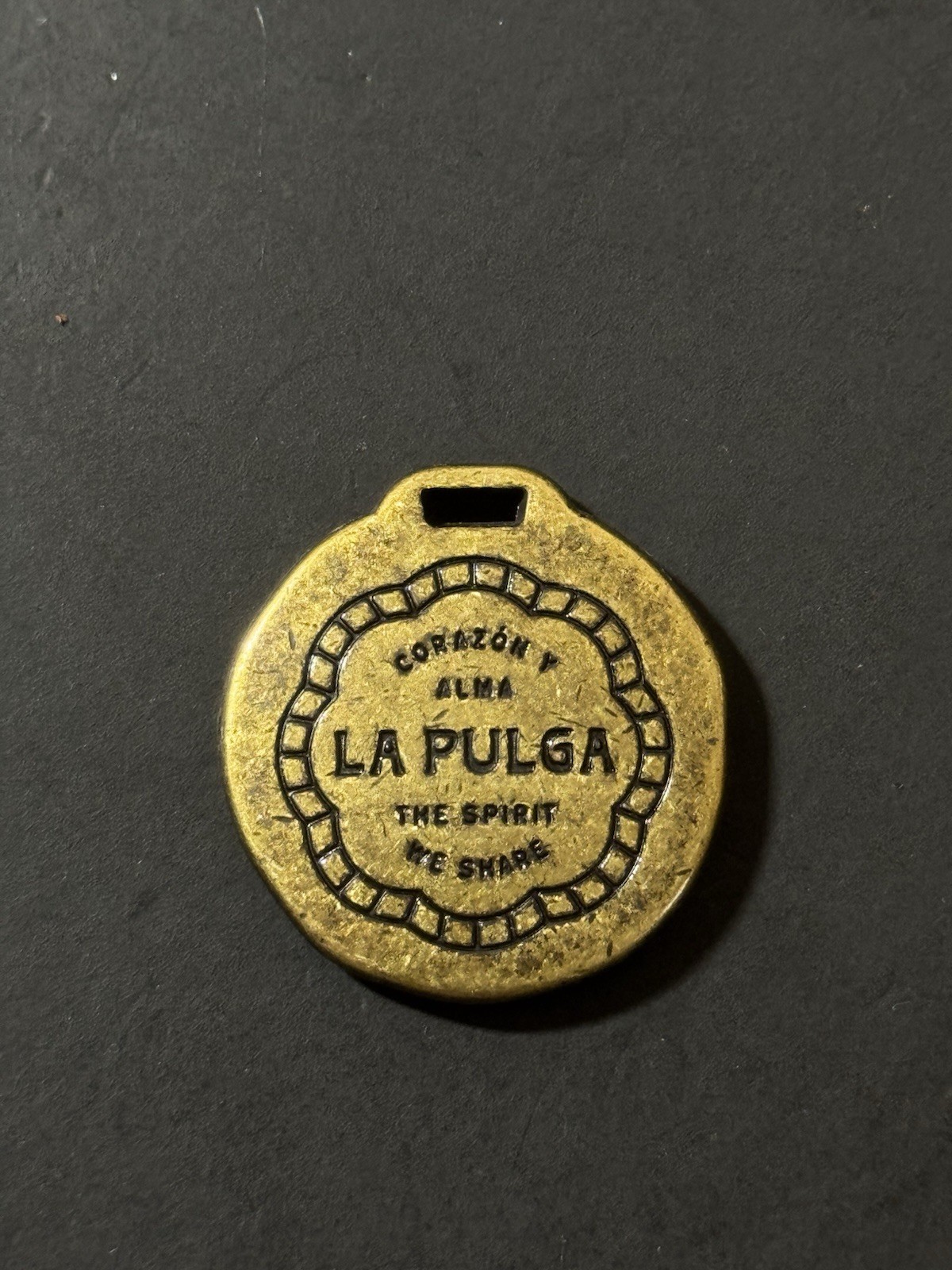 La Pulga Tequila Keepsake Metal Medallion