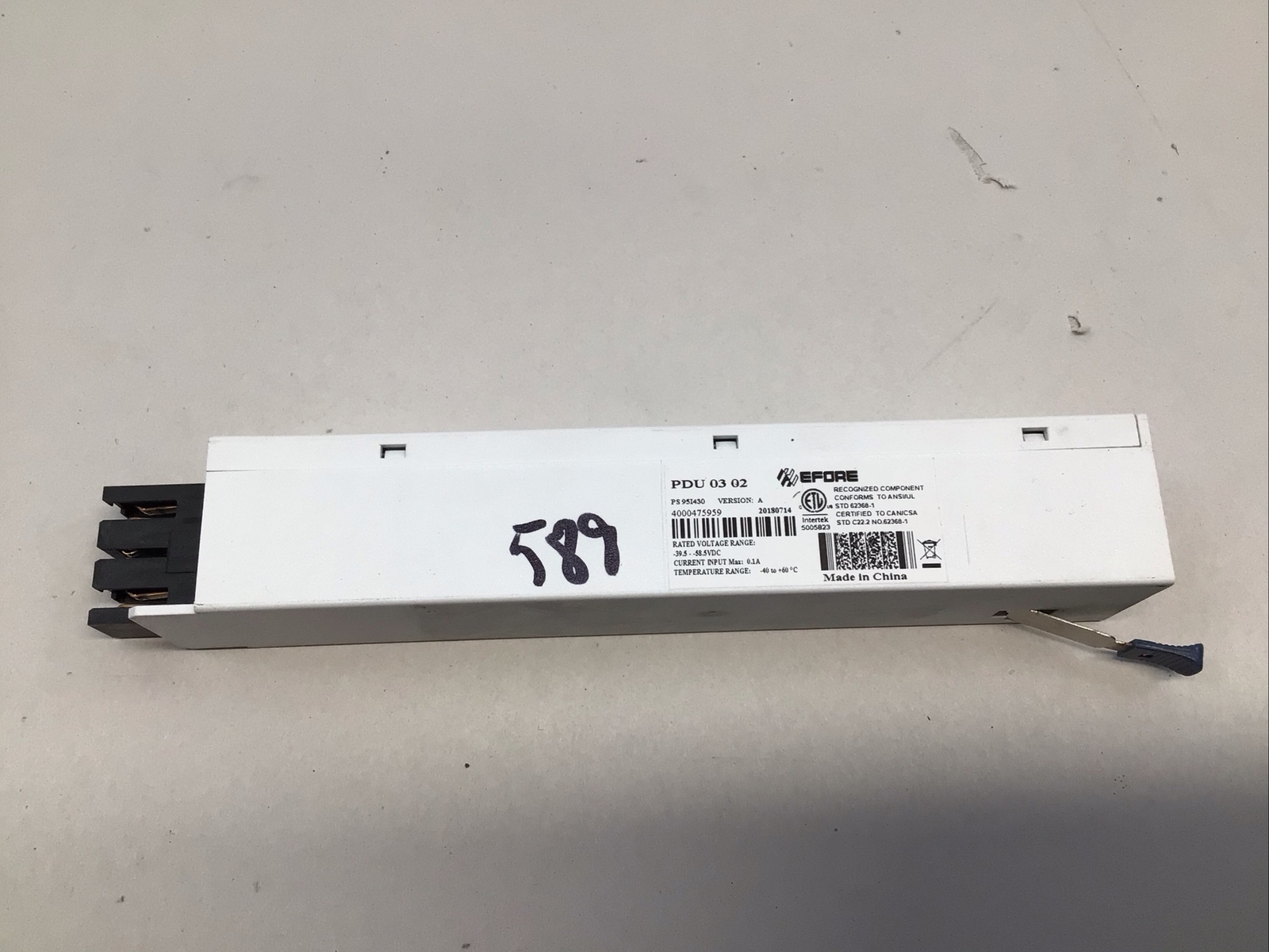 Ericsson Efore Intertek PDU 03 02 NFS 899 73/6 NFS89973/6