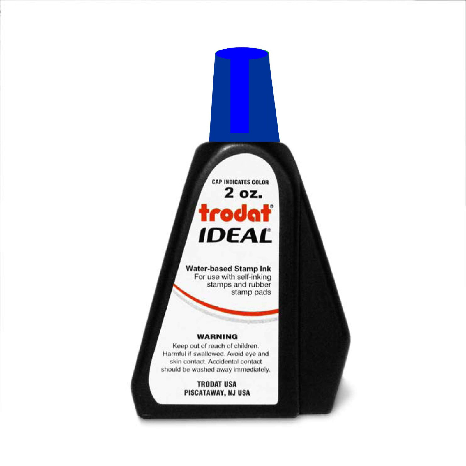 2 oz BLUE Trodat Rubber Stamp Refill Ink for Self Inking Stamps/Stamp Pads