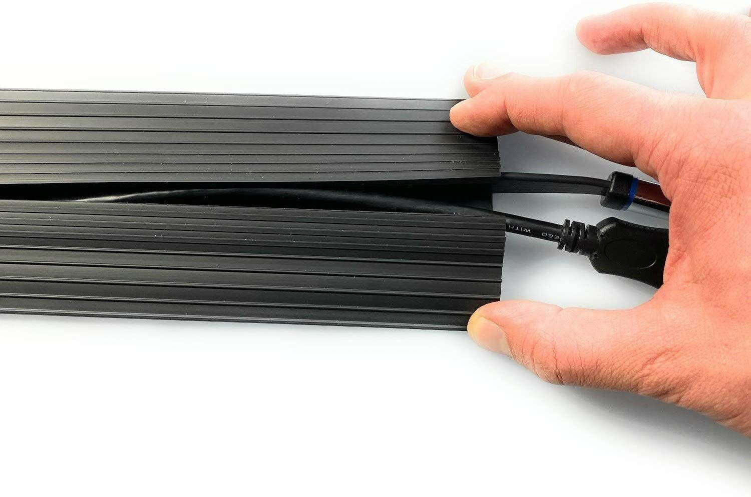 Black Cable Floor Protector / Cover / Protection Against Tripping Hazard On 1Shelf®