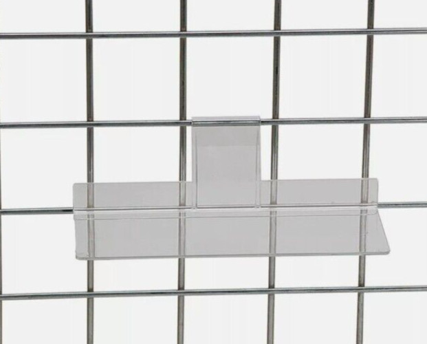 4" x 10" Shoe Shelf for Grid Panel 2 Pack