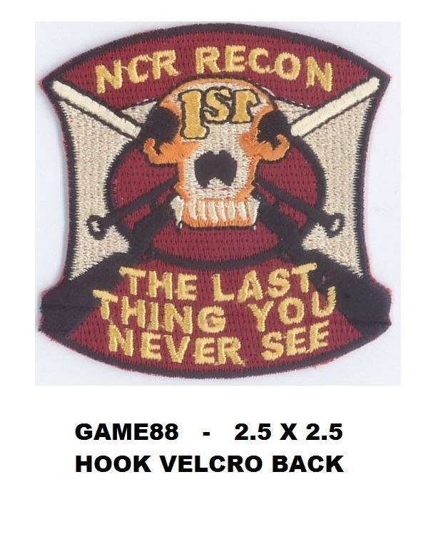 1ST RECON NCR HOOK BACKING BERET PATCH - GAME88
