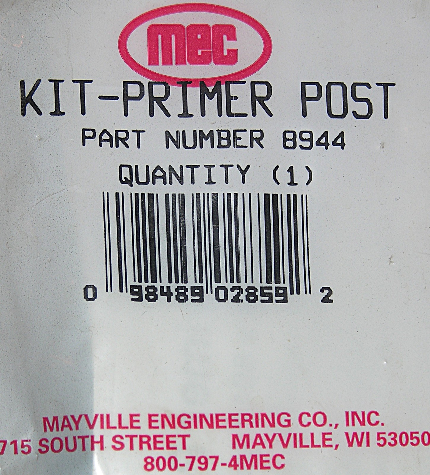 MEC Primer Post Kit #8944 / #1008944