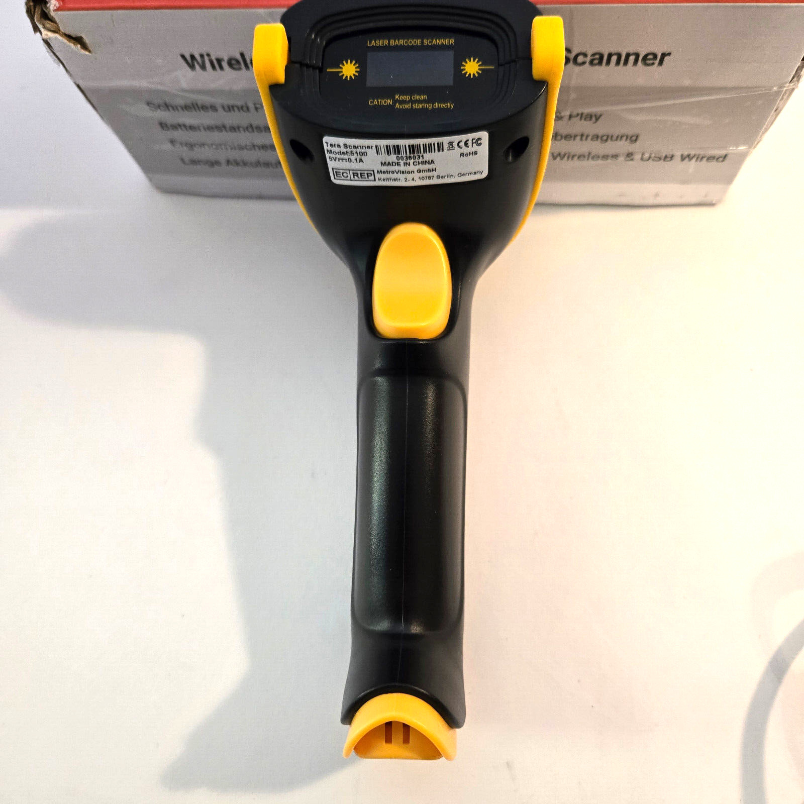 Tera 5100 Scanner -Wireless 1D Laser Barcode Scanner USB cable or Wireless - New