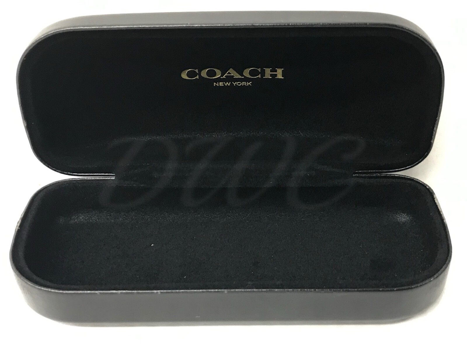 Coach Original Black Sunglasses eyeglass Case Hard Clamshell with cleaning cloth