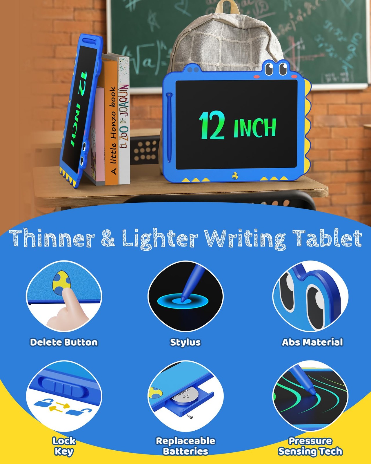 TEKFUN LCD Writing Tablet Blue 12in