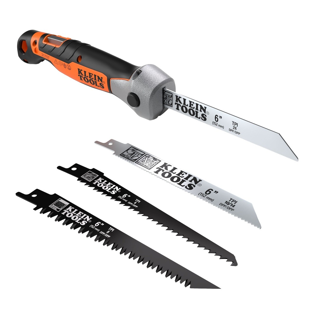 Klein Tools 31757 Folding Multi-Purpose Jab Saw w/ (4) 6in Blades