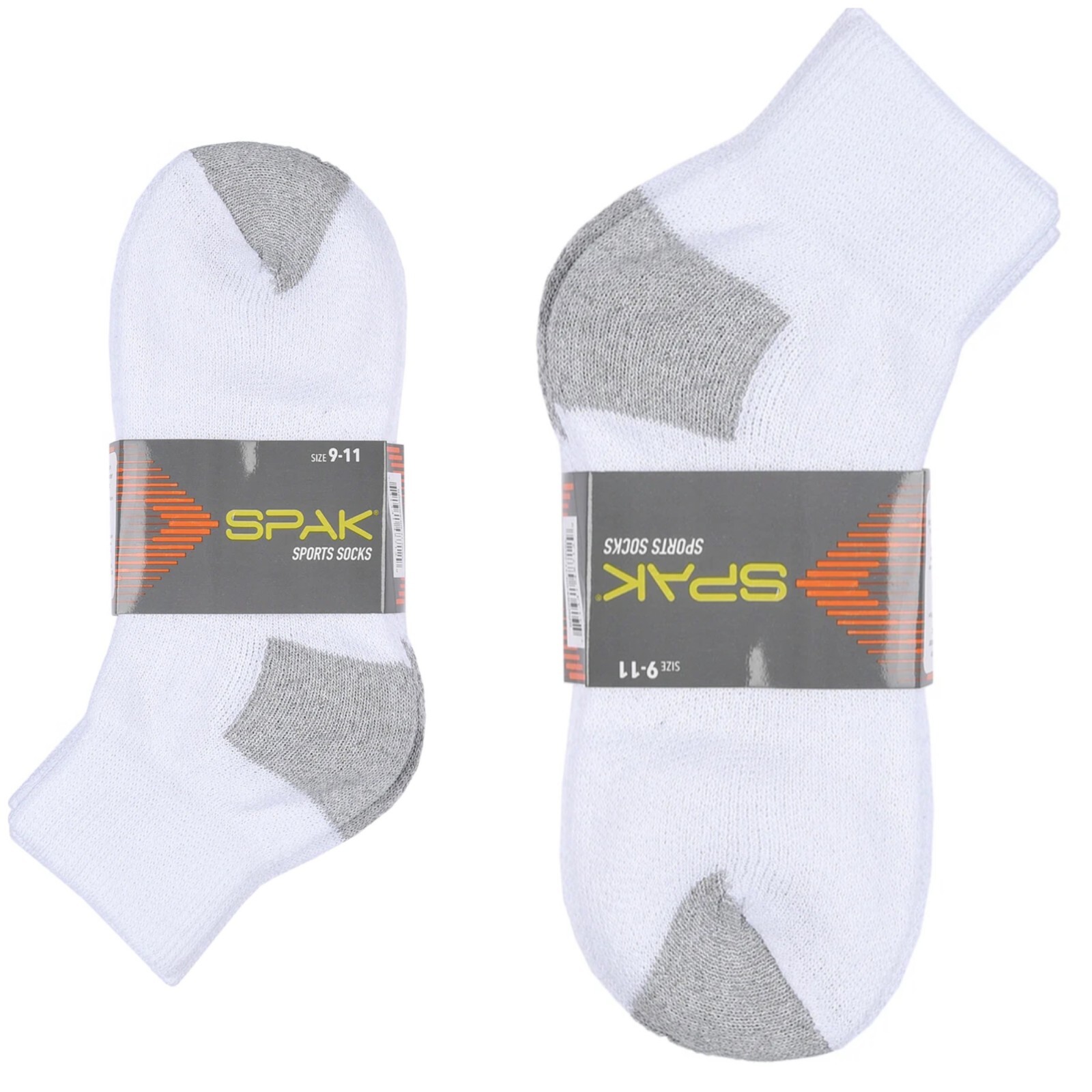 New Men's 12 Pairs Sports White Gray Ankle Quarter Crew Socks Cotton Size 10-13