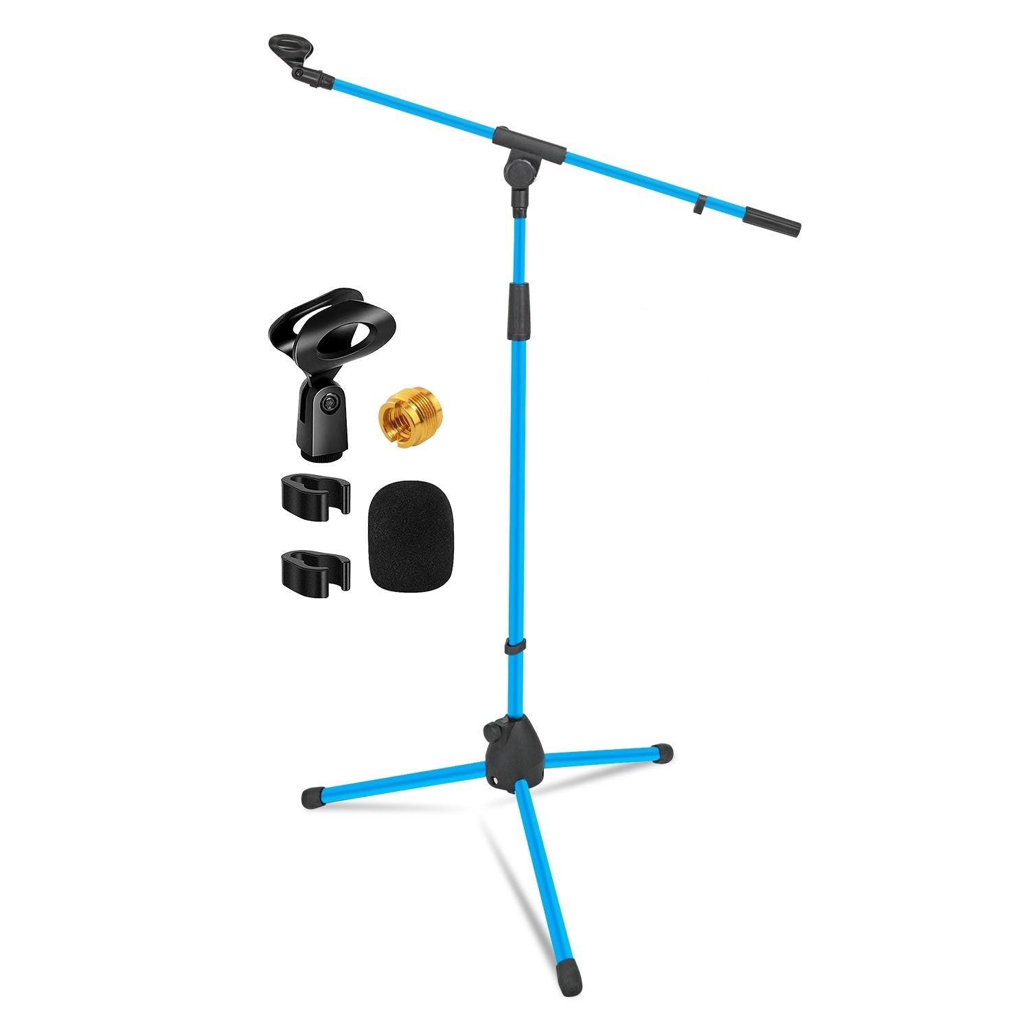 5 Core Tripod Mic Stand Floor Adjustable 18 to 72 Inches Sturdy Boom Arm Holder