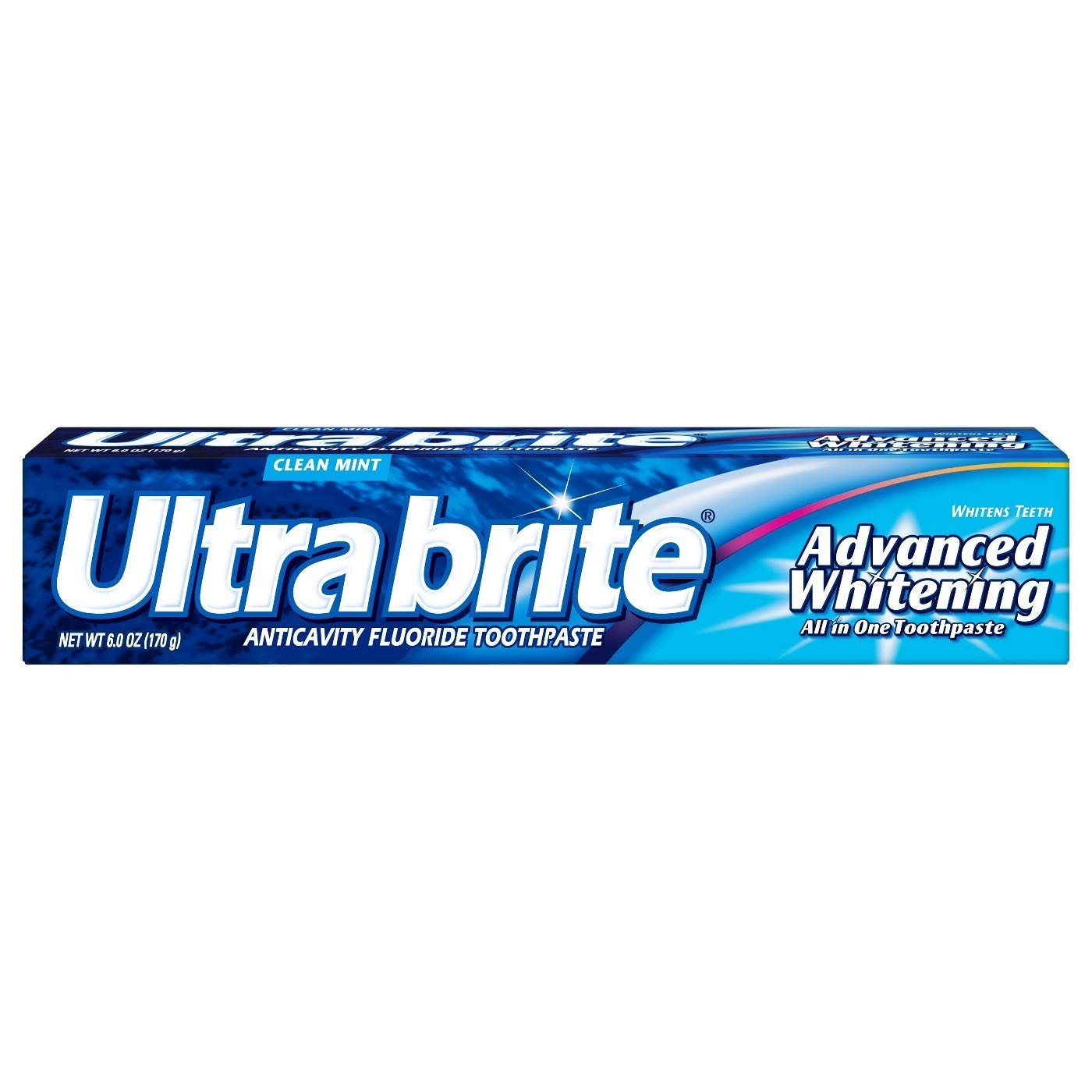 Ultra brite Advanced Whitening Toothpaste Clean Mint 6 oz Pack of 2