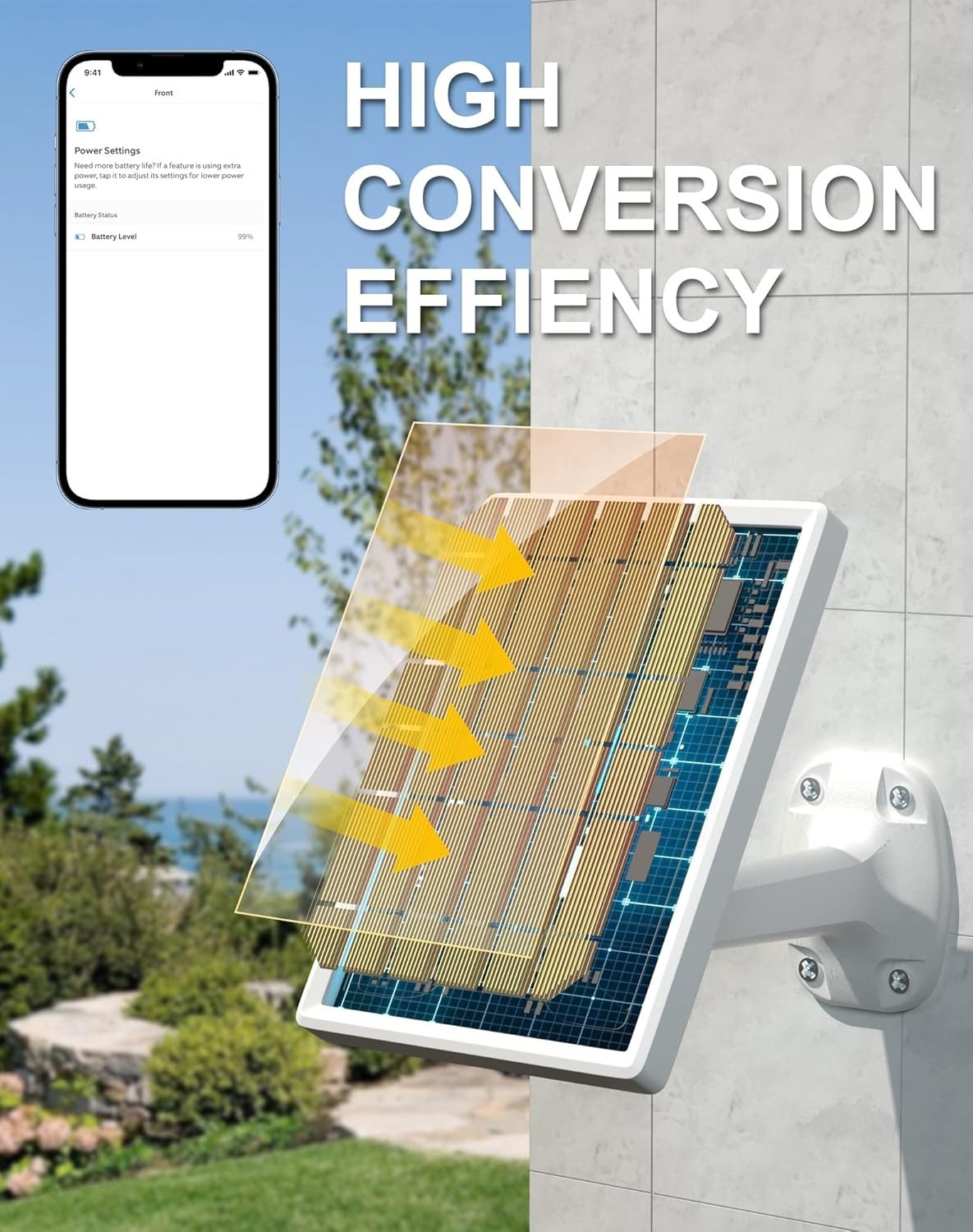 Ring Camera Solar Panel, Power for Ring Stick Up Cam Battery, Ring Spotlight...