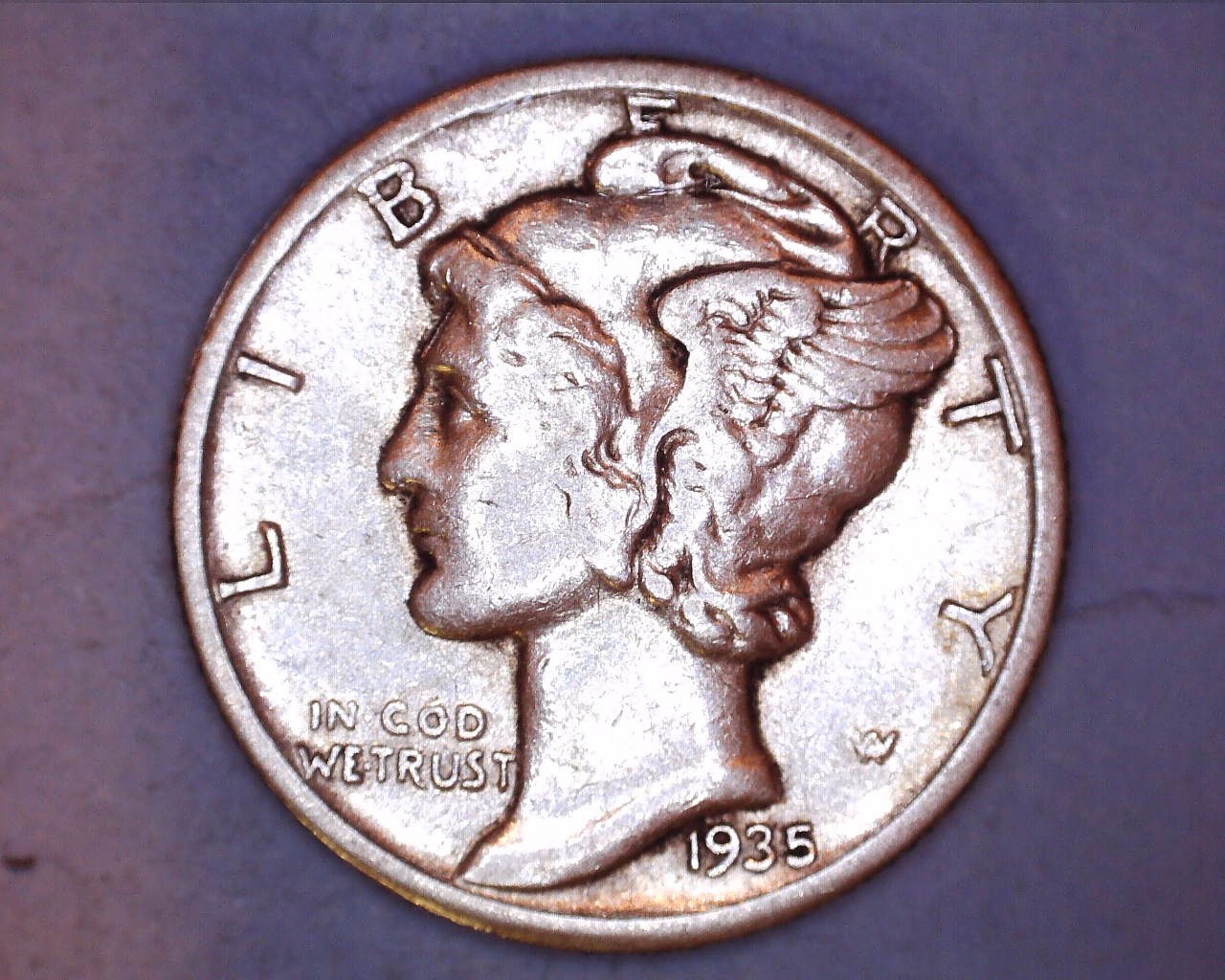 1935-S MERCURY DIME  XF *** 801-6