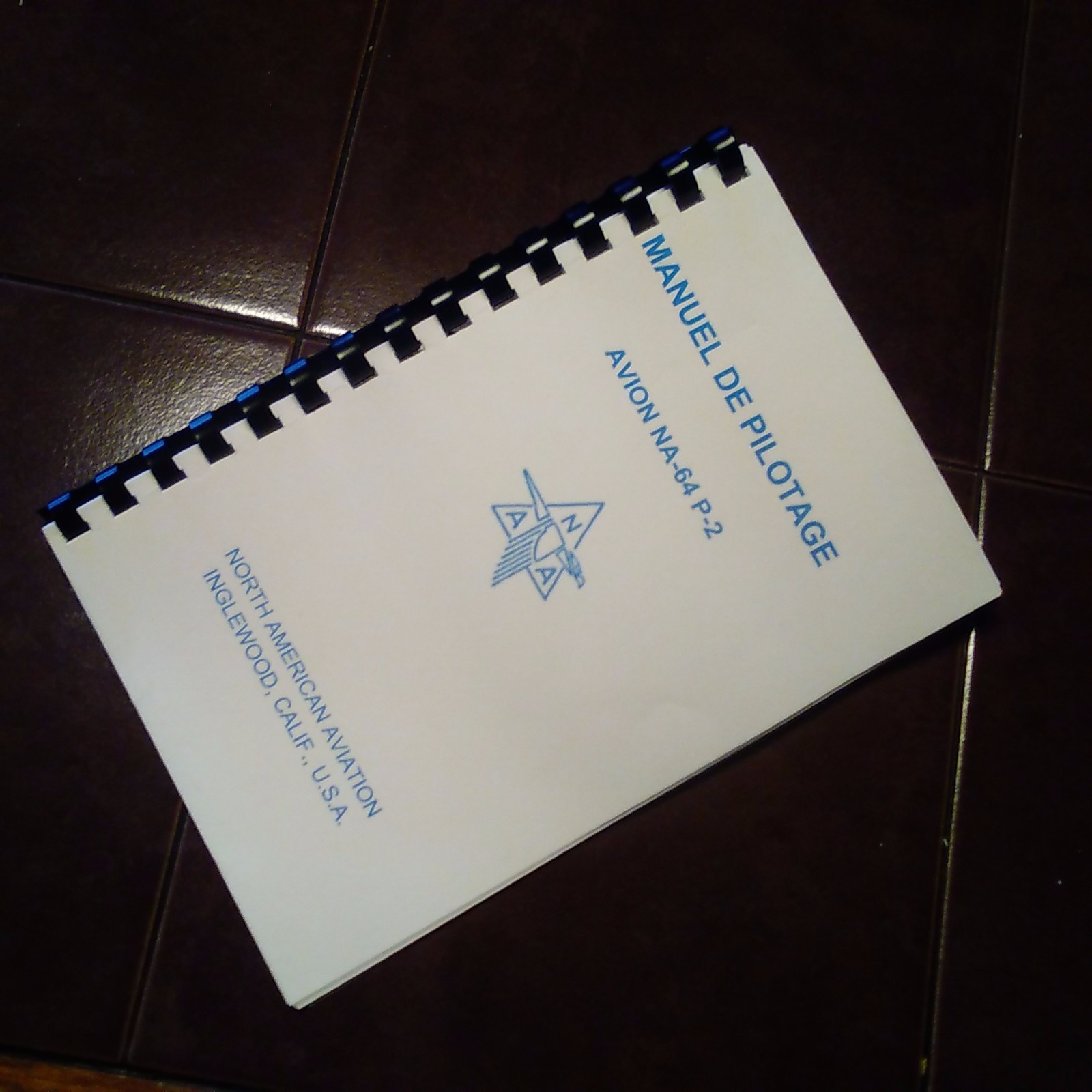 North American NA-64 P-2 Yale Pilot's Manual