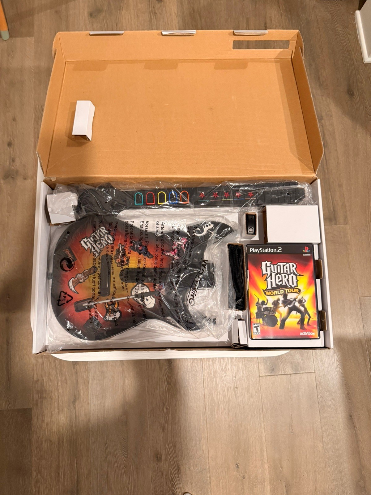 Guitar Hero World Tour Wireless Guitar Complete Game Bundle PS2