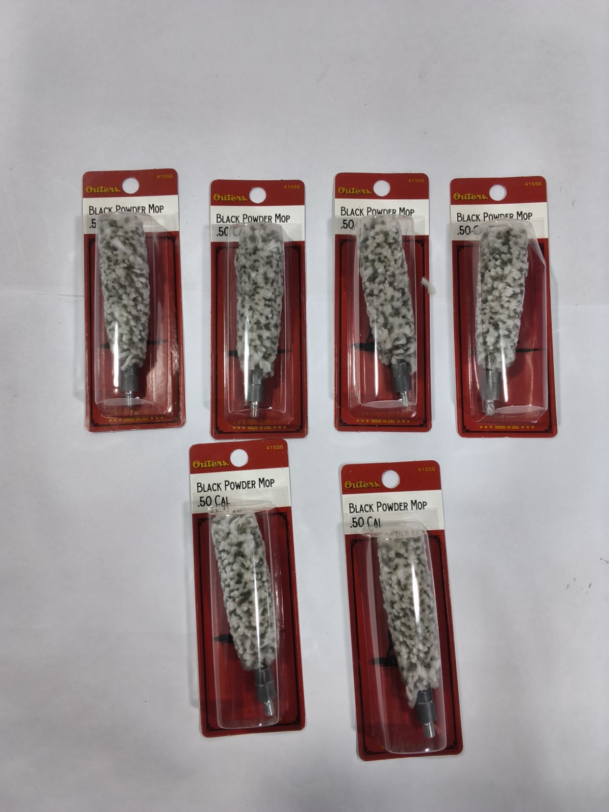 PACK OF 6  .50 CALIBER NEW BLACK POWDER BORE MOP OUTERS 41556