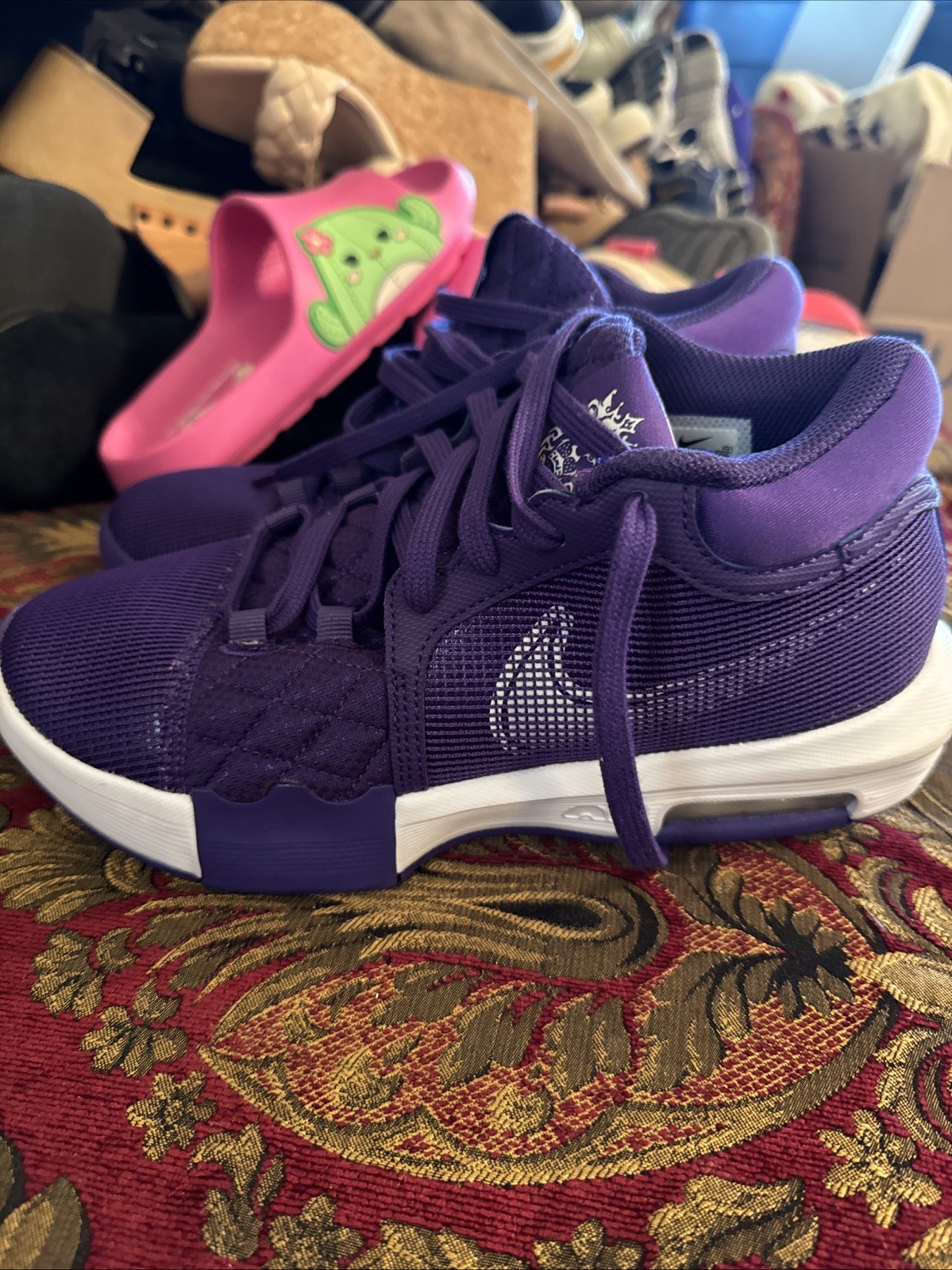 Nike Lebron Witness 8 TB Mens Size 7 Purple White FB9944-500