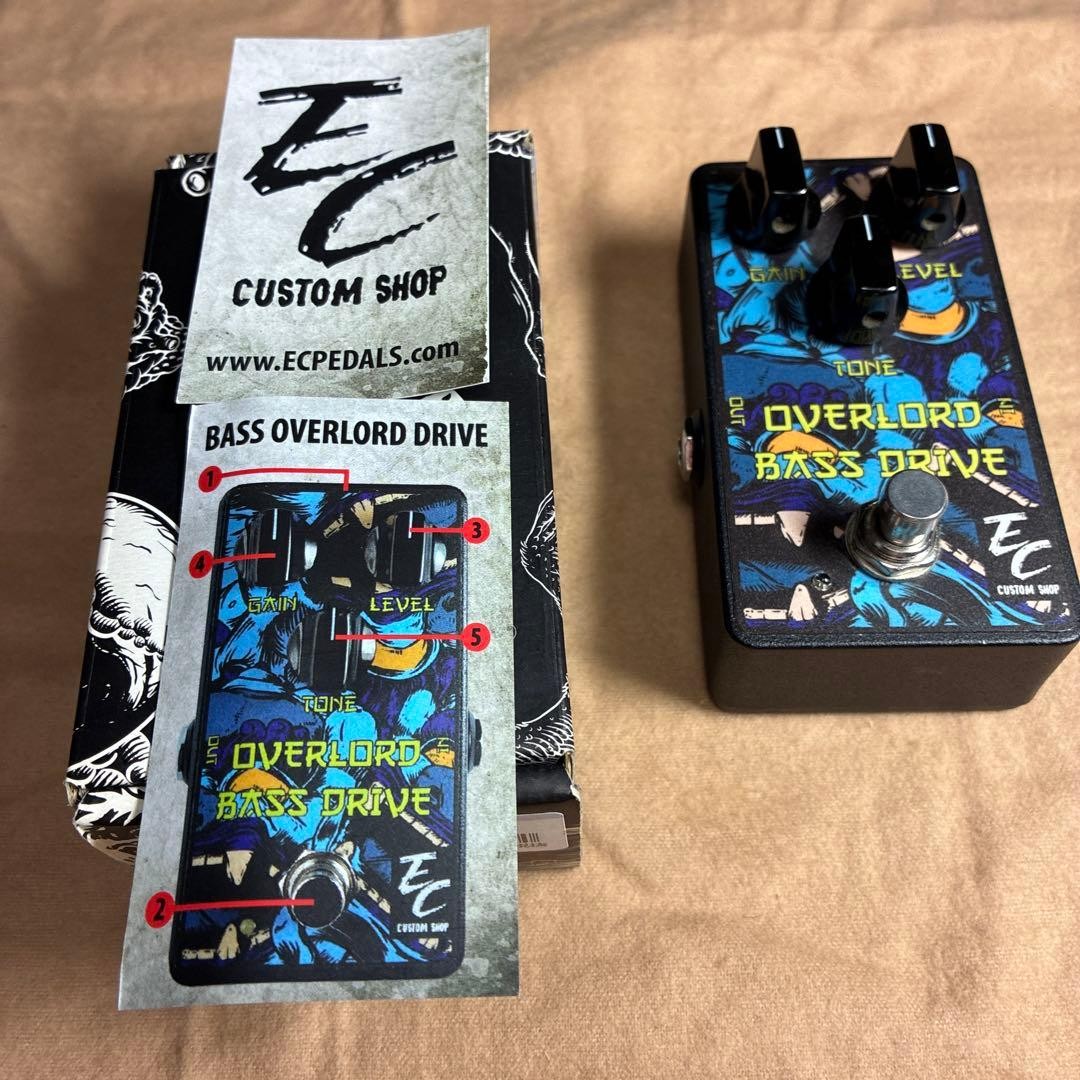 EC Custom Shop Overlord Bass Drive Guitar Pedal Used