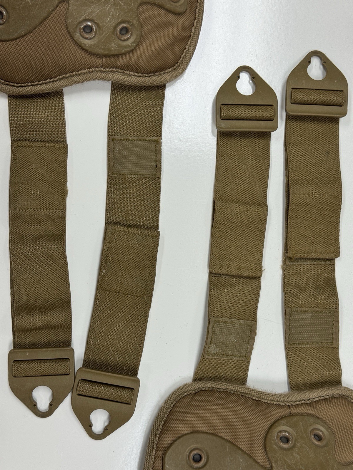 HWI NG Coyote Brown Military Tactical Knee Pads & Elbow Pads Complete Set USED