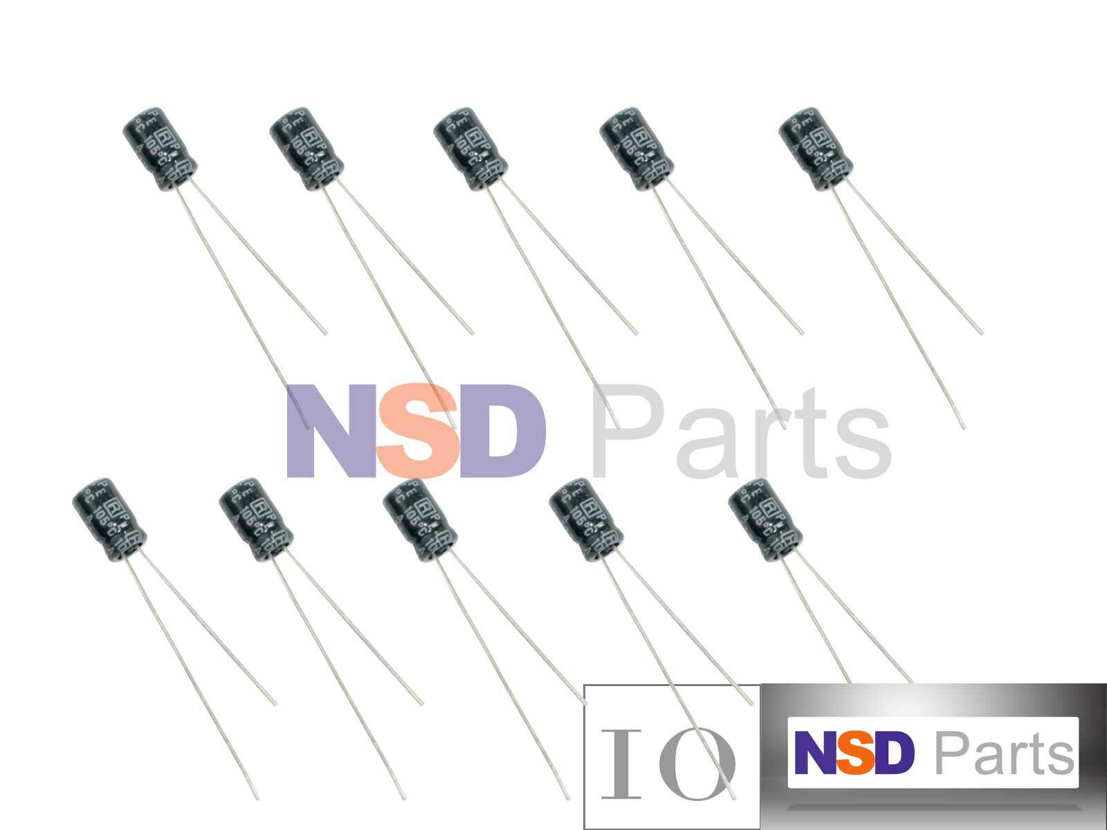 10 PK RUBYCON  ELECTROLYTIC CAPACITOR 1UF 50V RADIAL