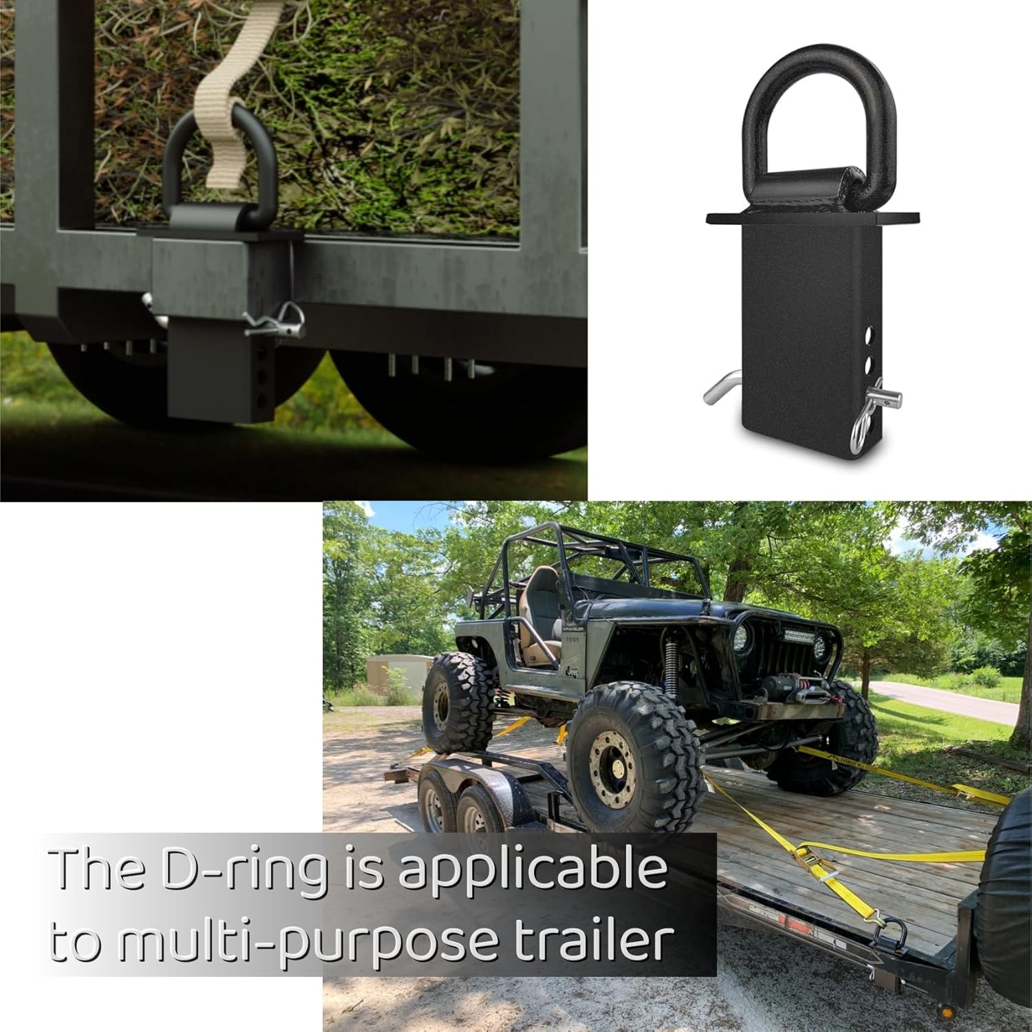 12000lbs Removable Stake Pocket D-Ring Tie Down for Trailer Truck Flatbed