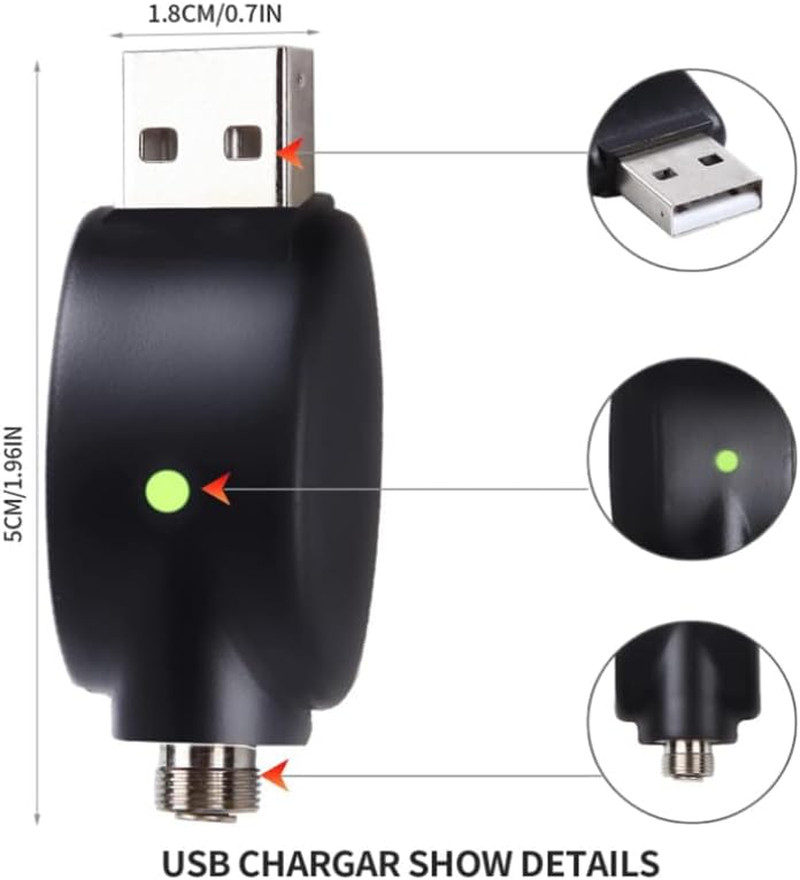 Smart USB Charger Cable with LED Indicator and Overcharge Protection, 3 Pack