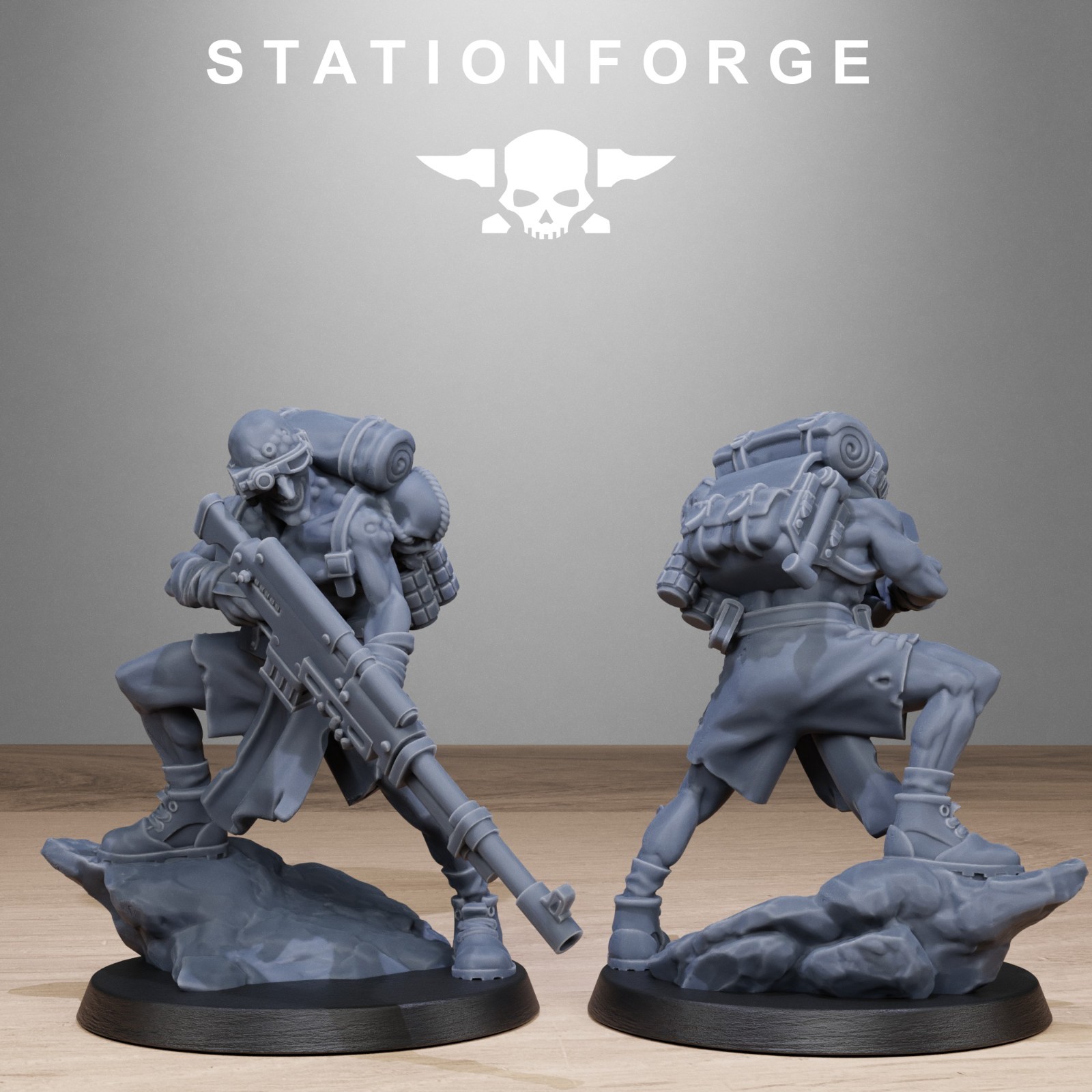 The Corrupted AbHumans from Station Forge 32mm