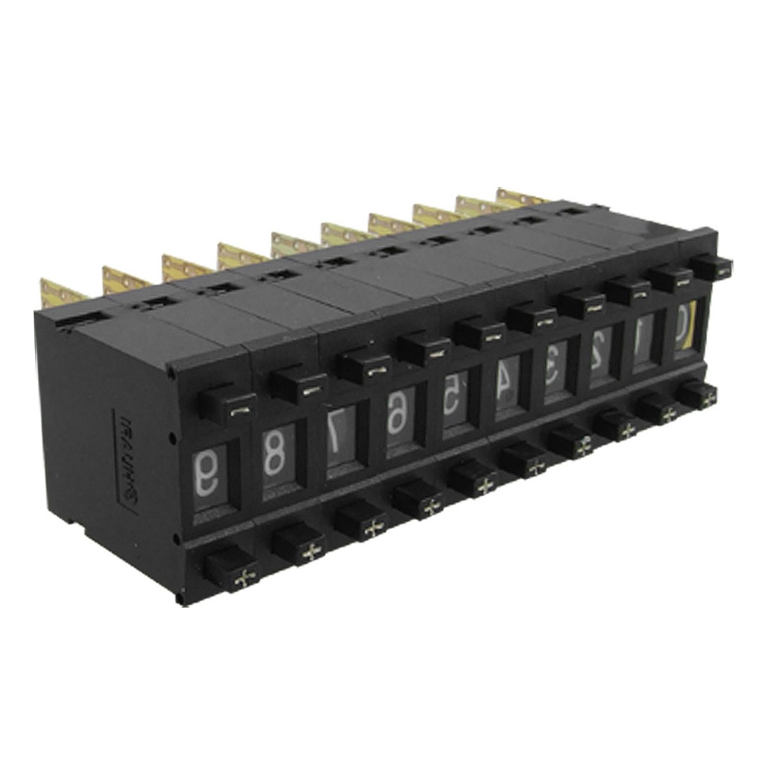 10 x Single Unit Push wheel Switch KM1 0-9