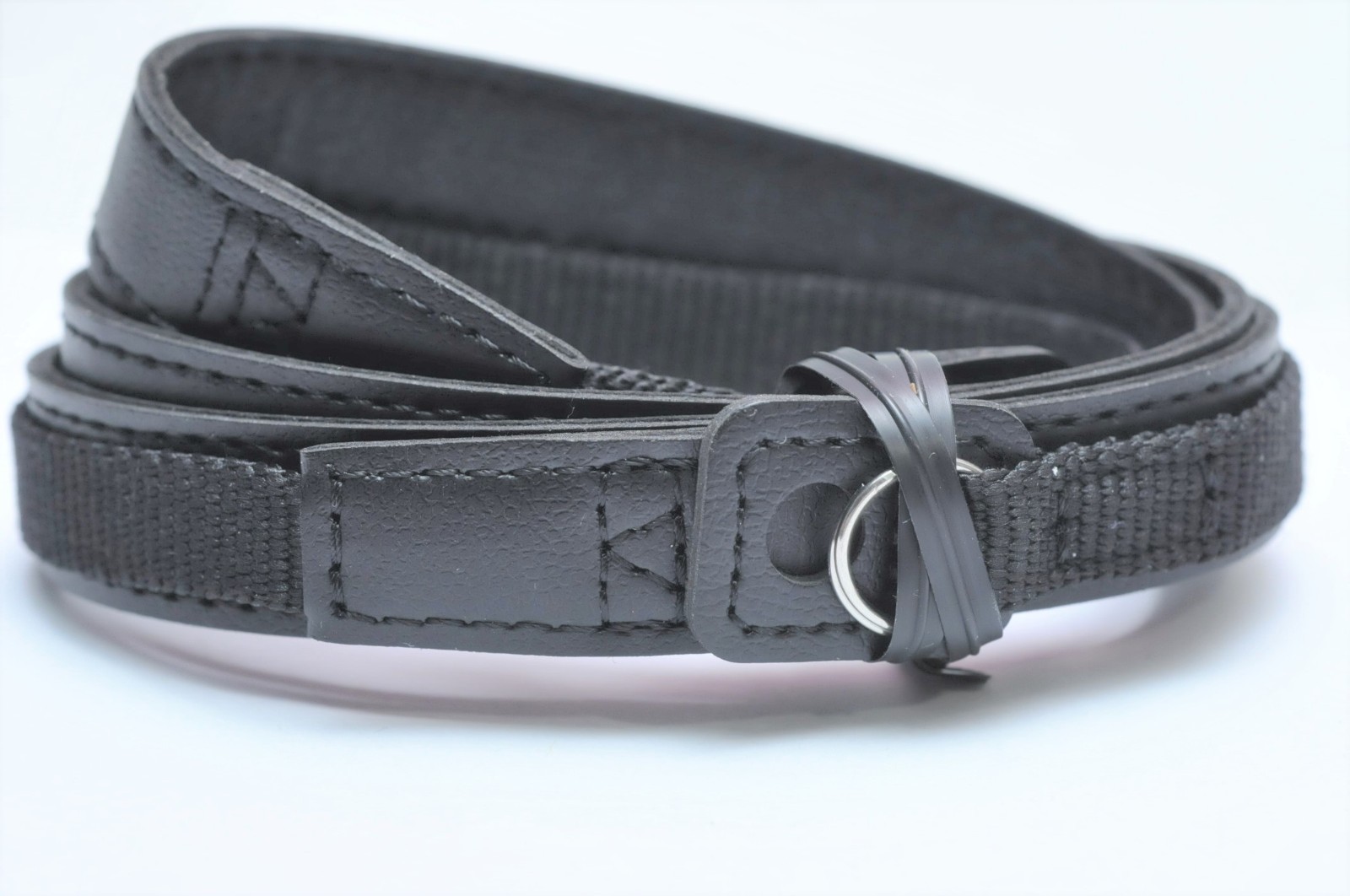 Leica Slim Black Leather Nylon Camera Neck Strap