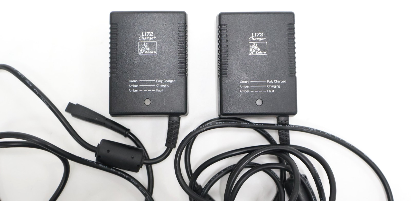 LOT OF 2 Zebra LI72 Charger - Attach Your Own - Working - Output: 8.4V ⎓ 1.5A DC