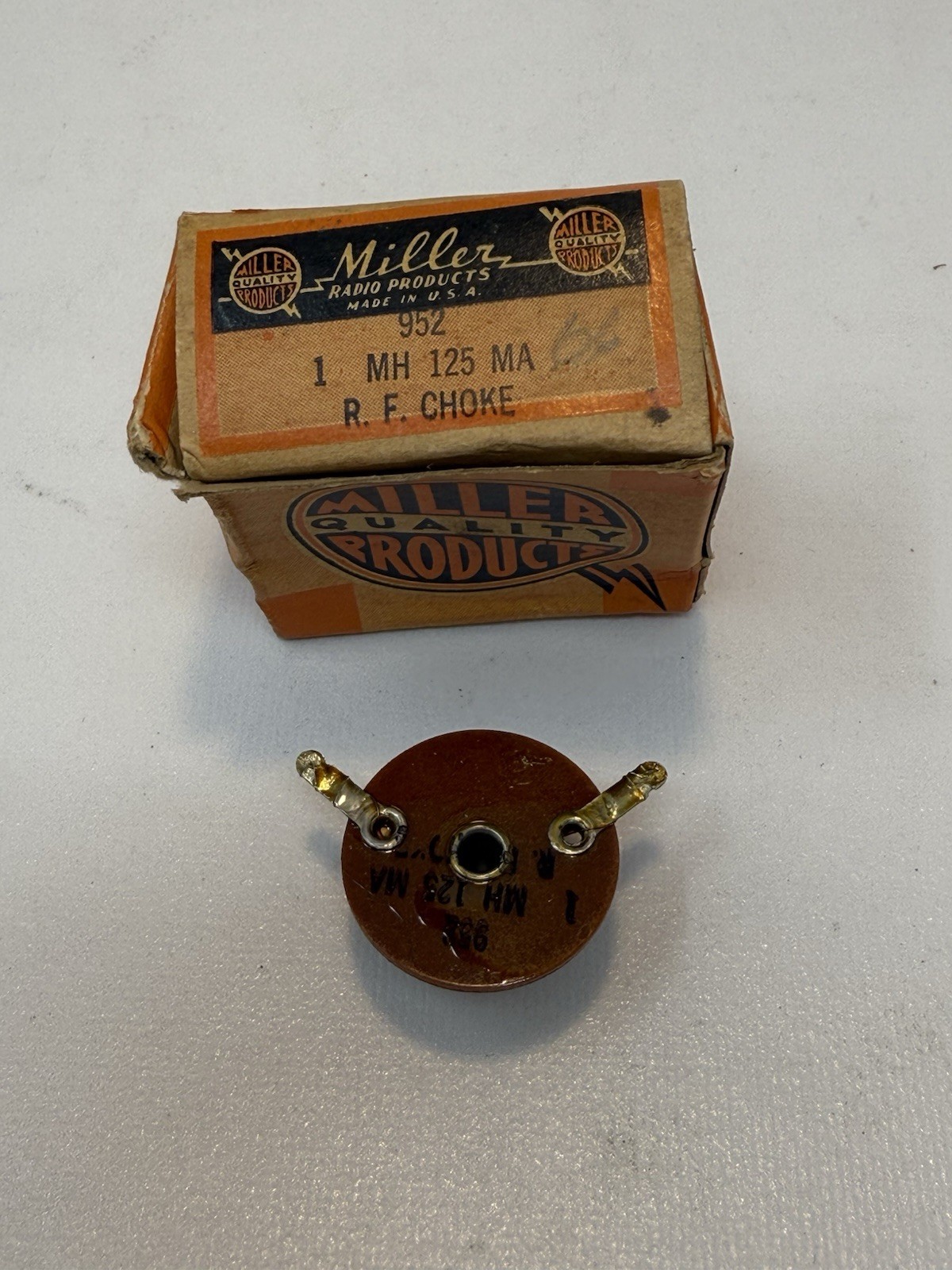 Miller Radio Products RF Choke 952 1MH 125 MA - New / Old Stock