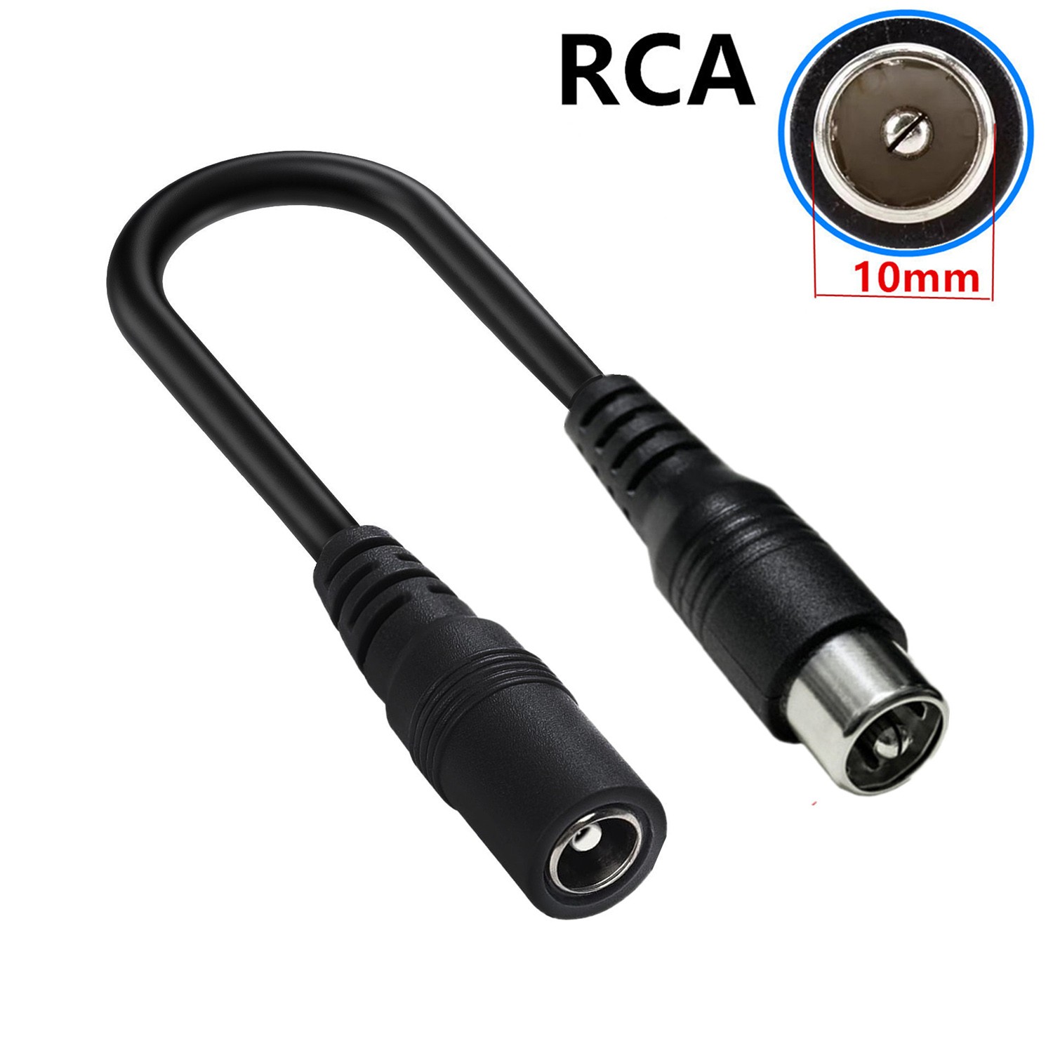 DC 5.5mm x 2.1mm Female to RCA Male Power Adapter Cable Skateboard Balance Bike