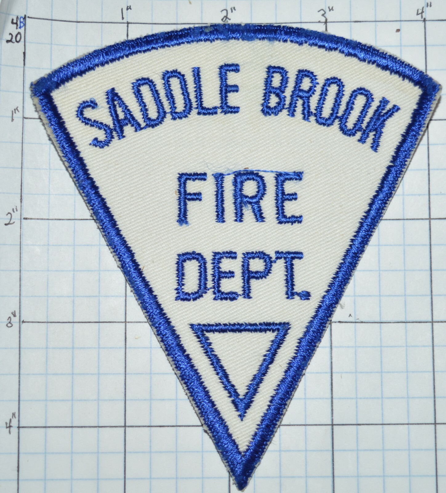 NEW JERSEY, SADDLE BROOK FIRE DEPT TRIANGLE PATCH