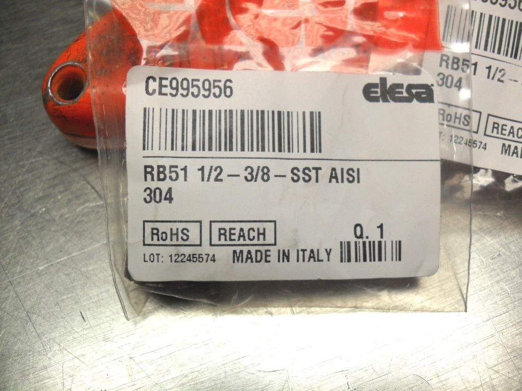 elesa RB51 1/2-3/8-SST AISI 304 - CE995956 Sealed Bags Stainless Steel