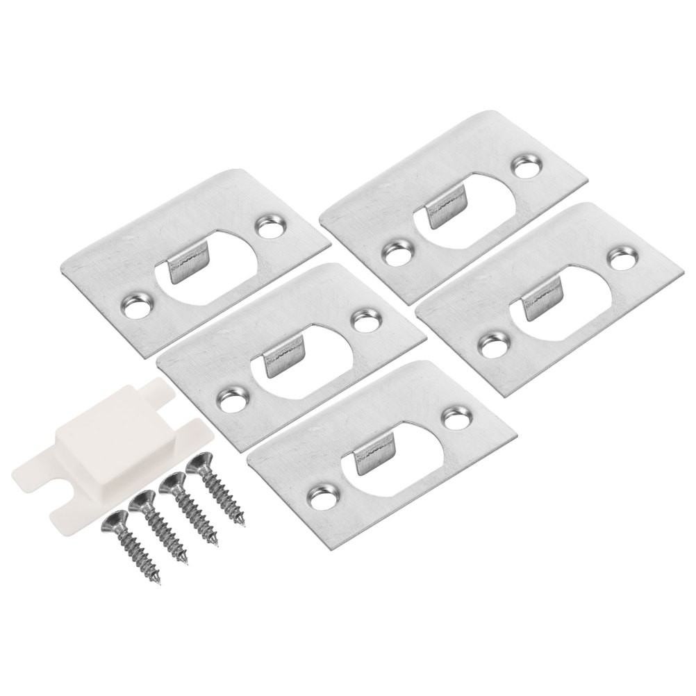 4 Sets Strike Plates for Interior Doors Reinforcement Latch Guard