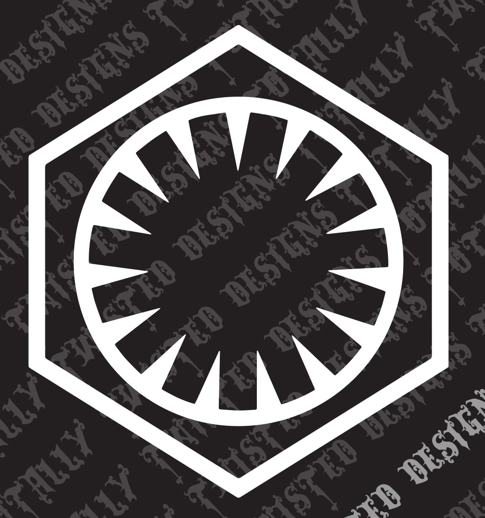 Star Wars first order vinyl decal sticker car truck empire han kylo ren phasma