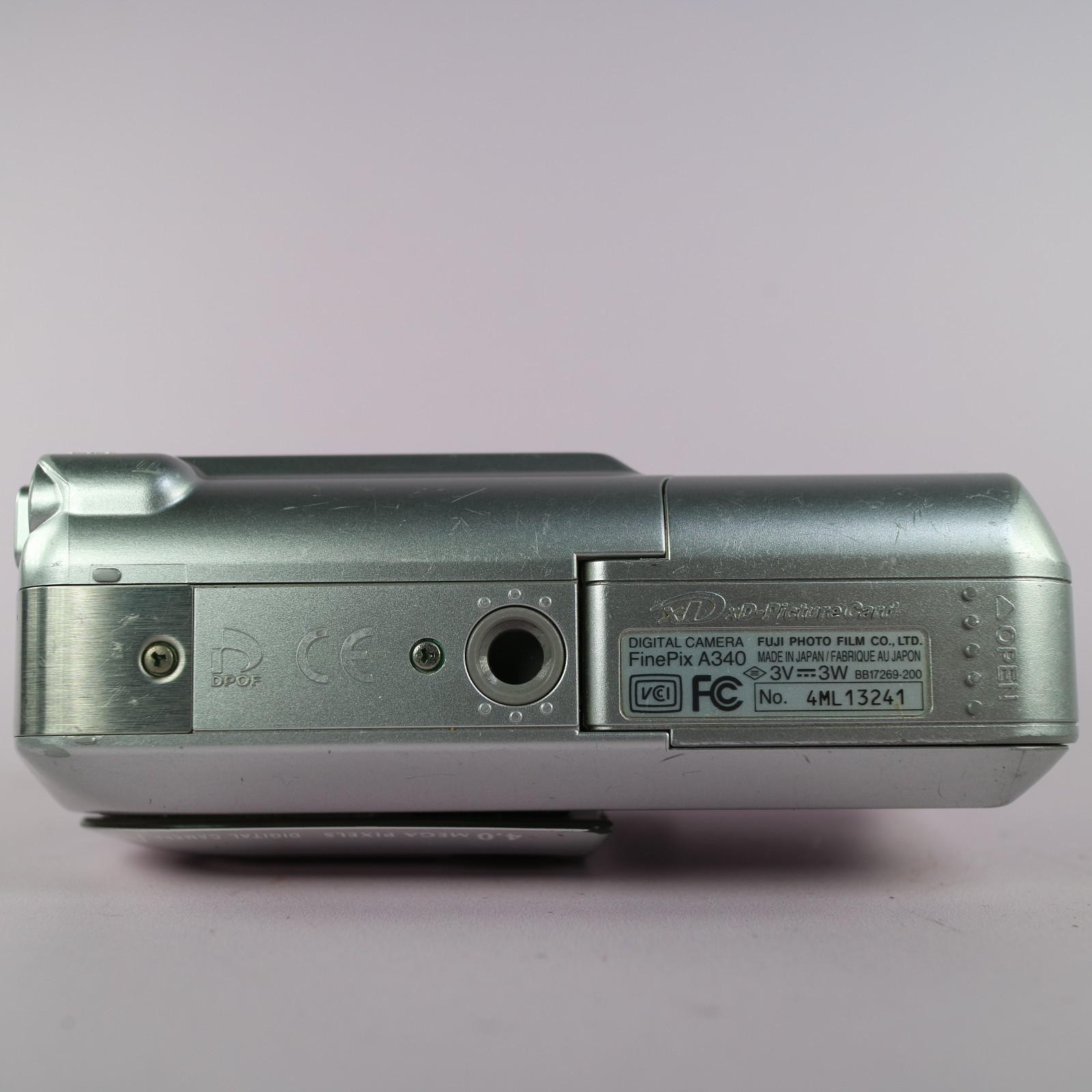 Fujifilm FinePix A340 4.0MP Compact Digital Camera Silver Tested