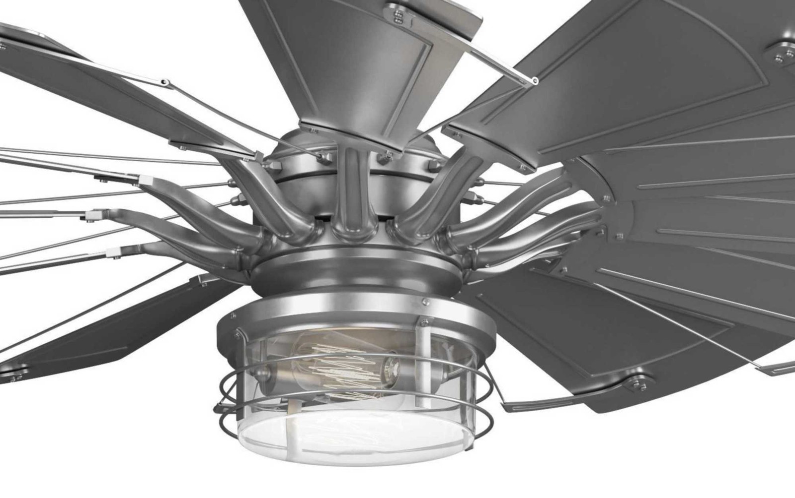 Progress Lighting P250098 Springer II 60" 12 Blade Indoor Ceiling - Nickel