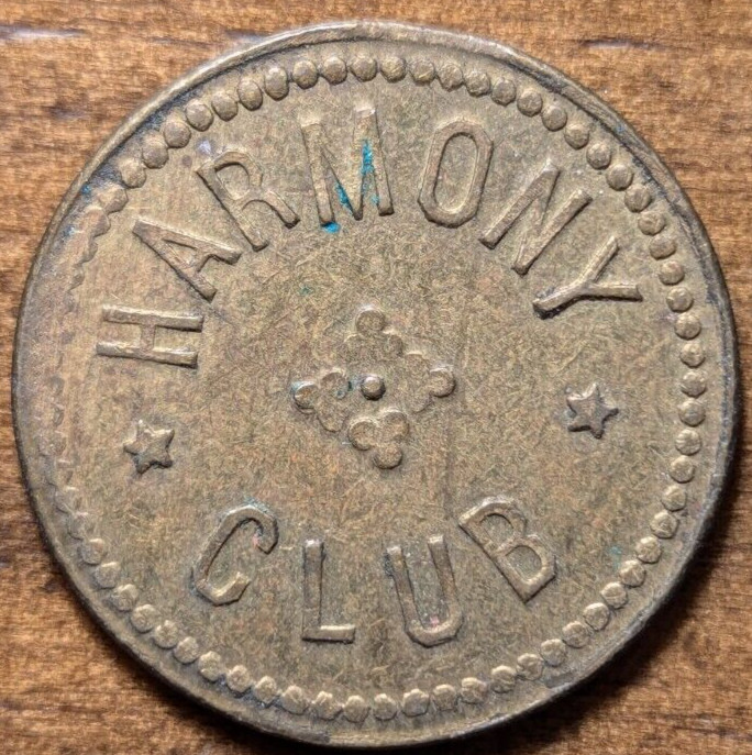 Portland, Oregon OR Harmony Club Store Card Type Trade Token
