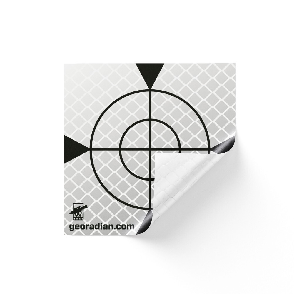 Reflective label 40mm x 40mm MIX 100p. Total Station