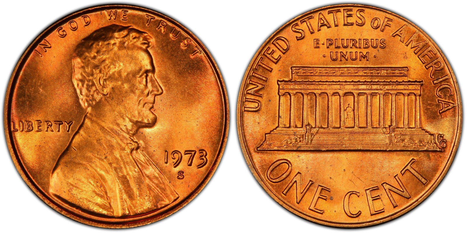 1973 S   BU UNC  LINCOLN MEMORIAL CENT PENNY