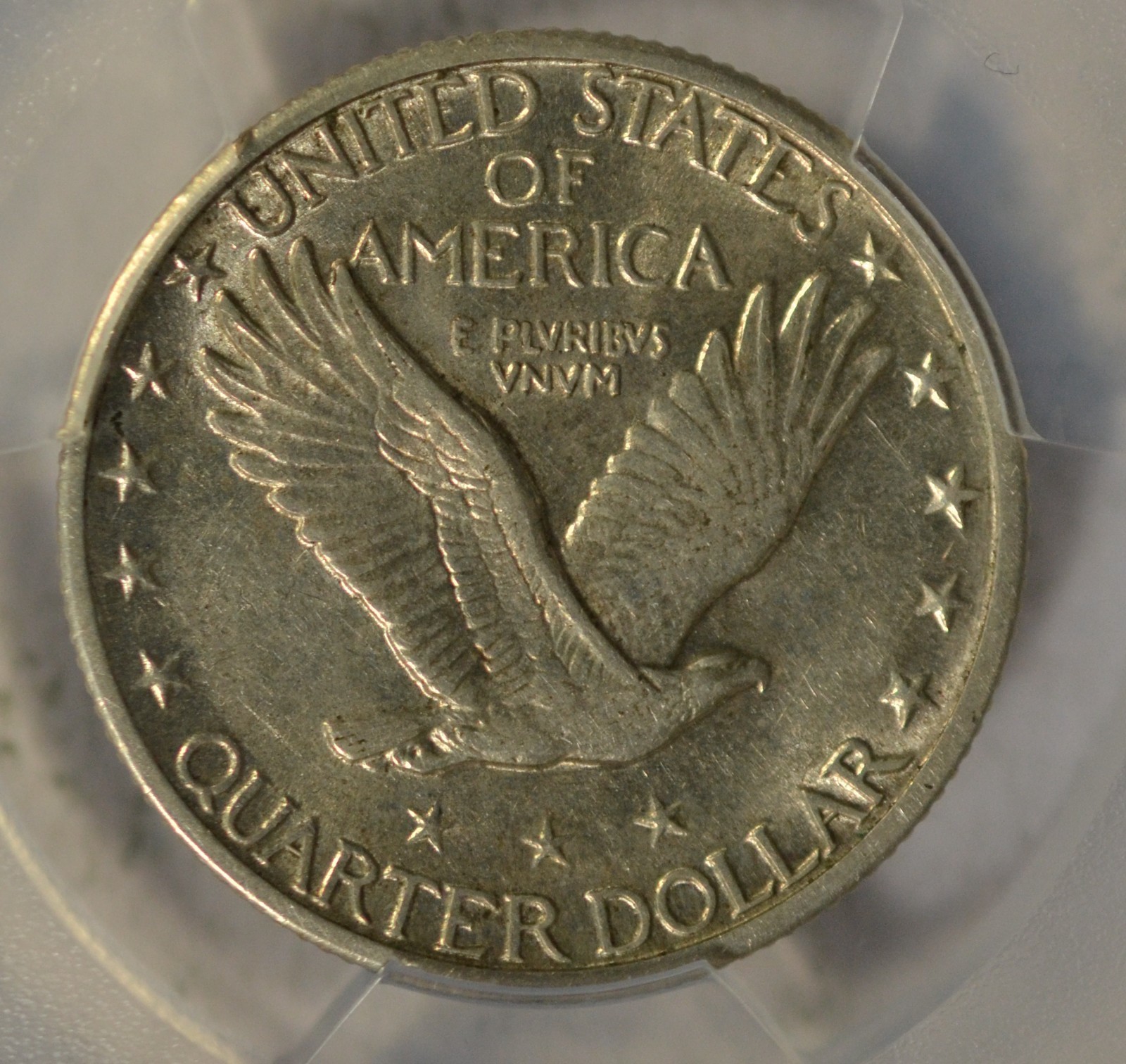 1928 Standing Liberty quarter, PCGS AU50