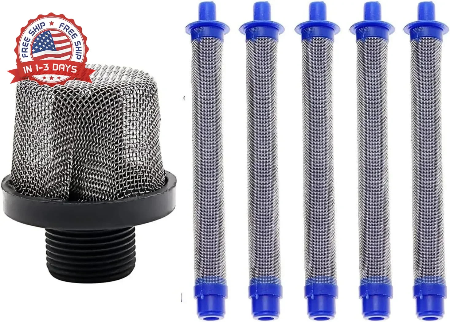 1pcs 288716 3/4-Inch Inlet Strainer Thread &5pcs 288749 Airless Spray Gun Filter