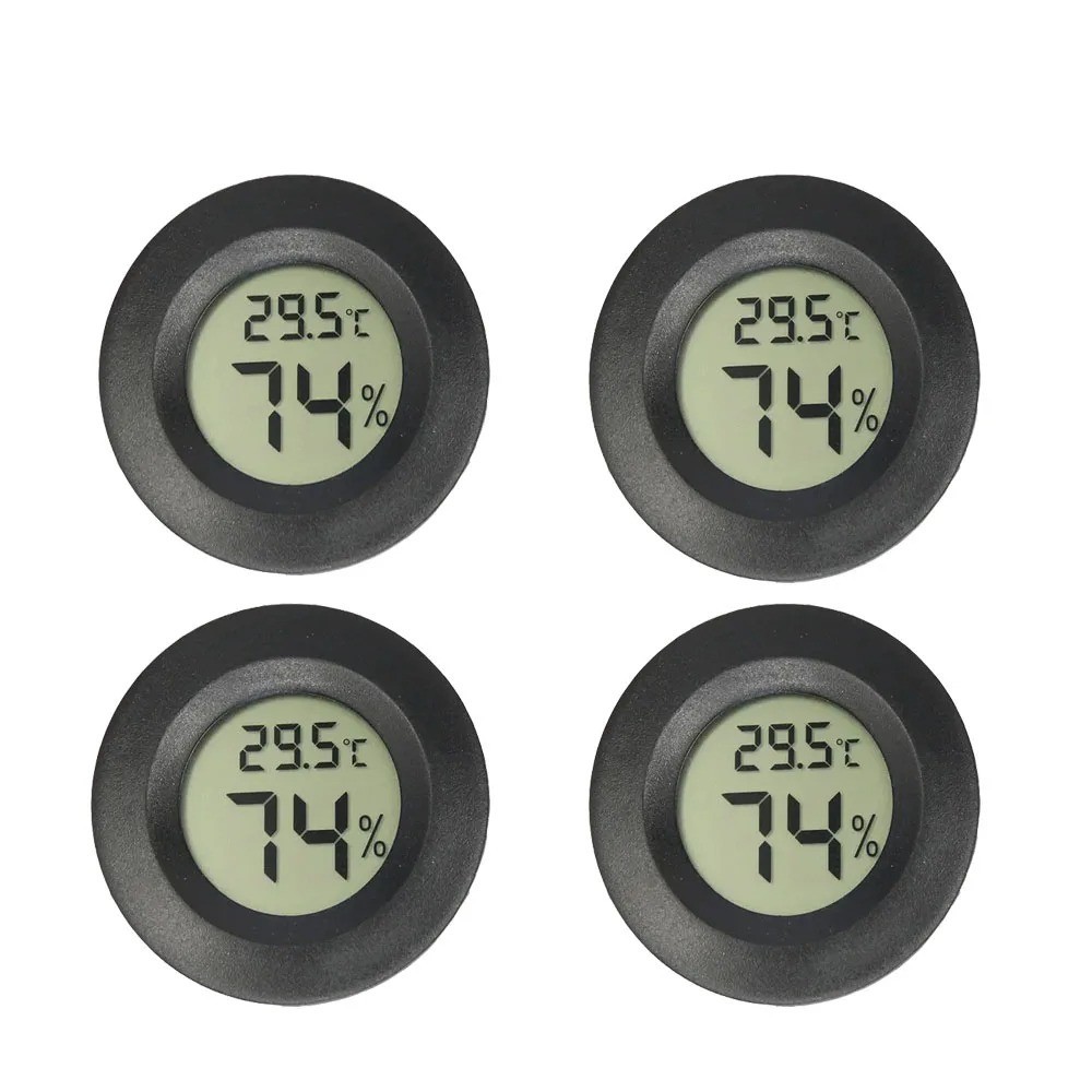 2/4PCS Mini Digital Hygrometer Thermometer LCD Temp Humidity Meter Indoor Gauge