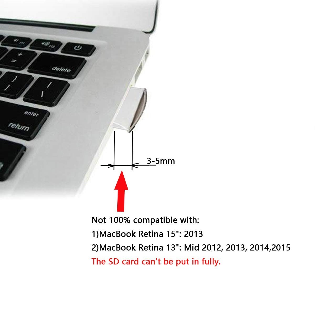 Micro SD to SD Memory Card Mini Adapter Compatible with MacBook Air/Pro/Retin...