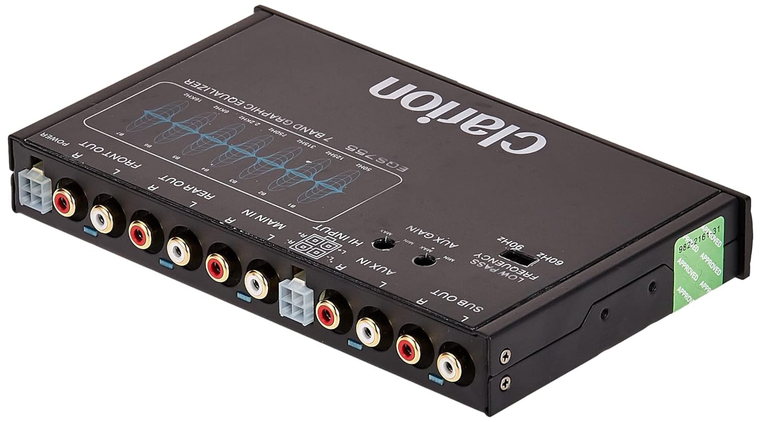 Car Audio Graphic Equalizer with Auxiliary Inputs
