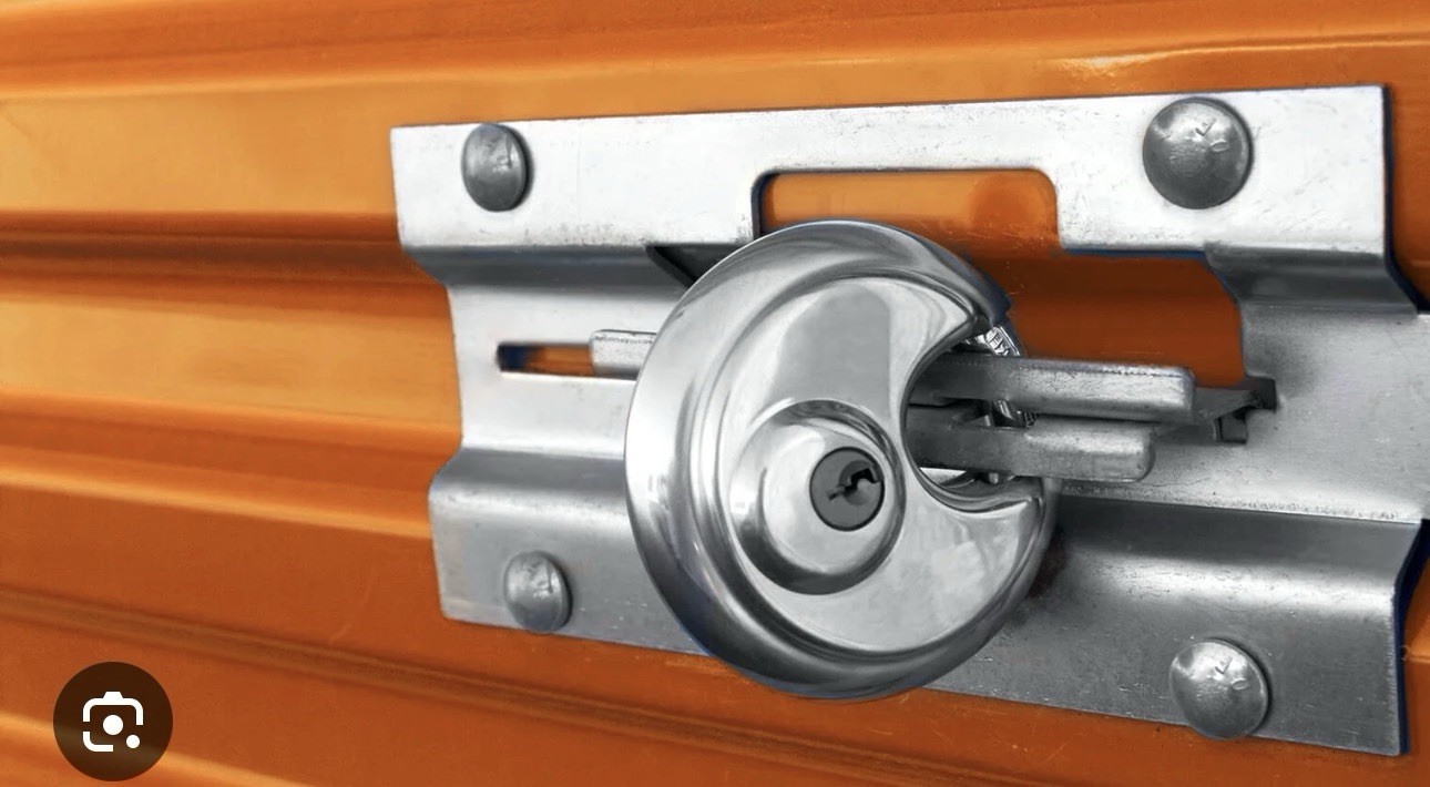 Padlock Storage Unit Keyed Stainless Steel Cylinder Heavy Duty Silver