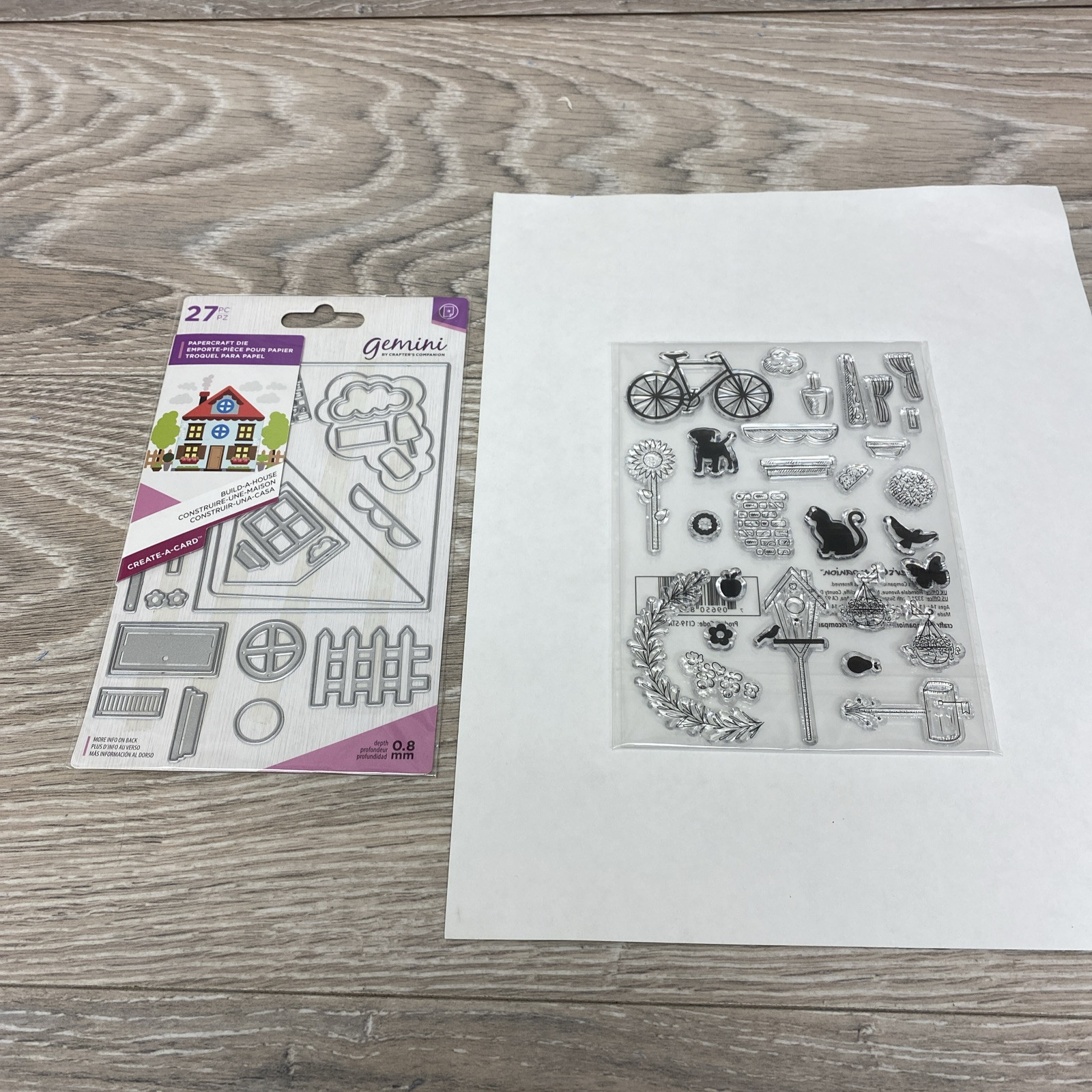 Crafters Companion Gemini Dies & Stamps Build A House Create A Card