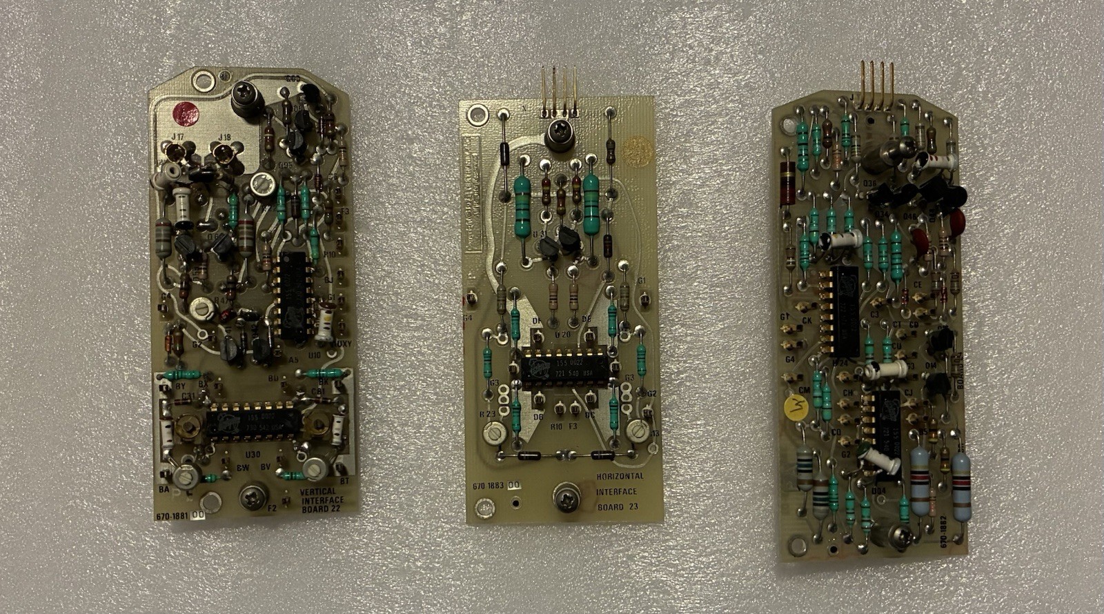 Tektronix 7704A Horizontal and Vertical Interface Boards