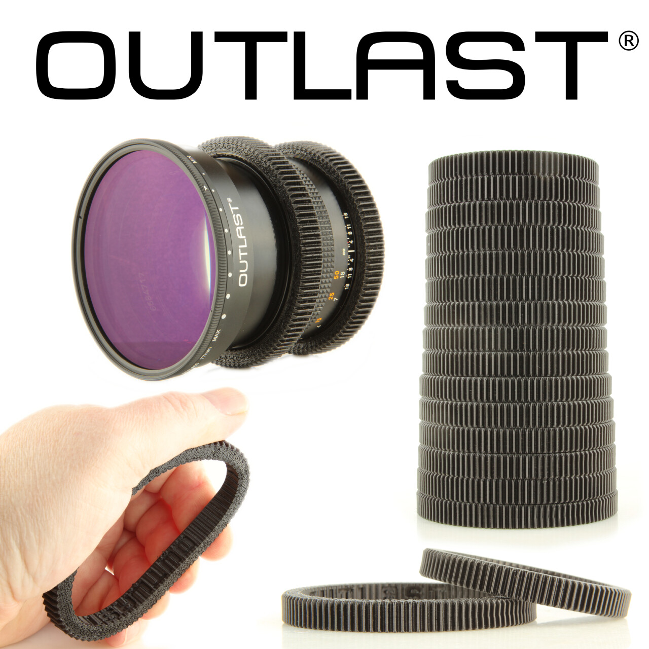 Focus Gear 55mm f/2.8 Micro AIS AI-S Nikon Nikkor OUTLAST Follow Focus Gear 62