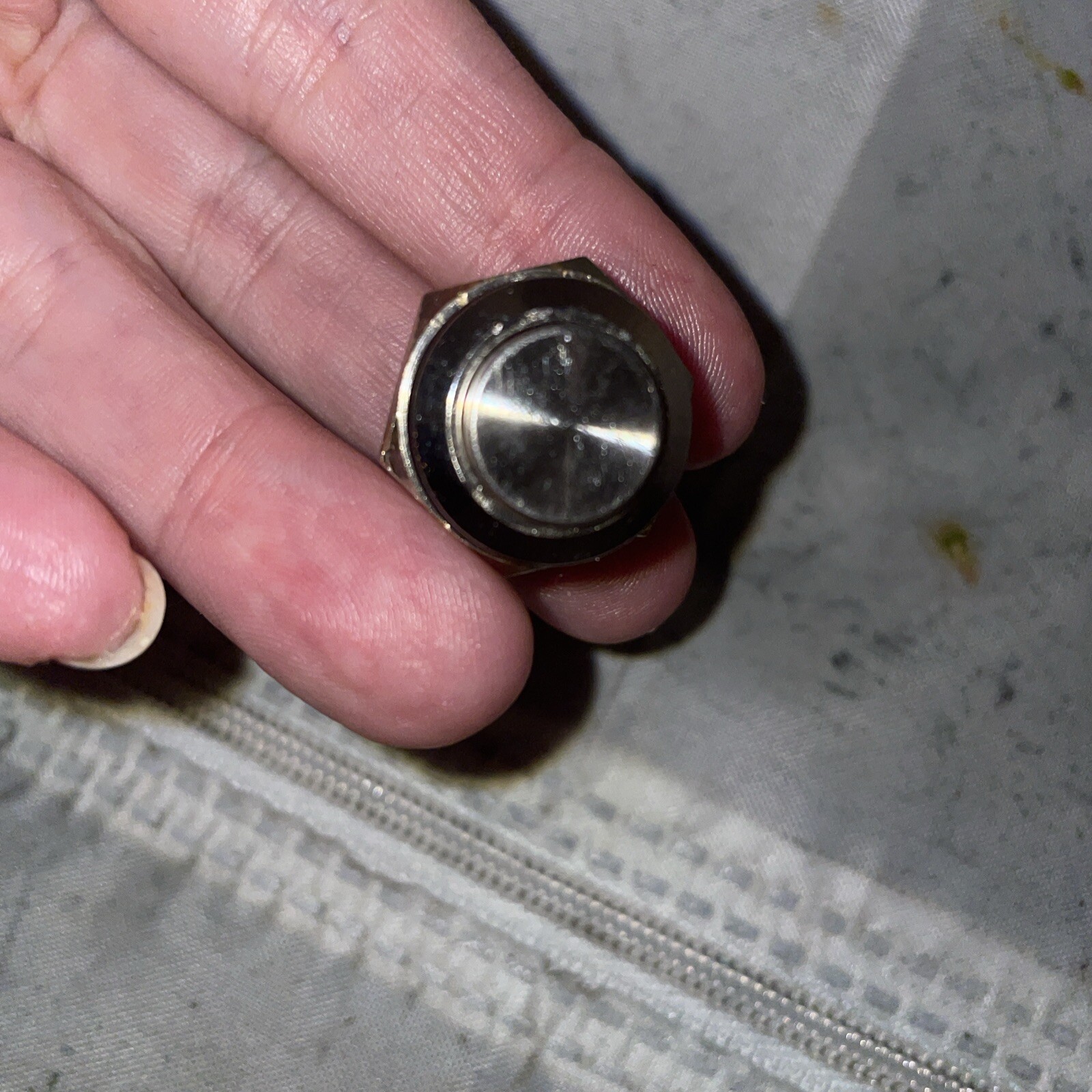 Silver Button For Pride Mobility Scooter PP13